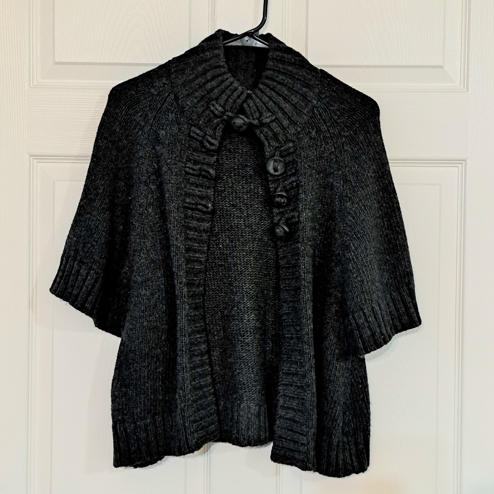 Calvin Klein Black Women's Size Small Short Sleeve Knit Sweater